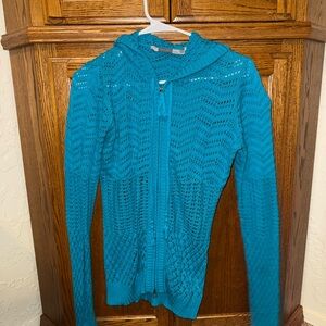 Athleta Teal Women's Cardigan Sweater